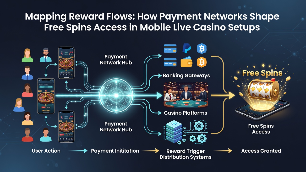 Diagram van realtime betalingsintegratie met live casino platforms